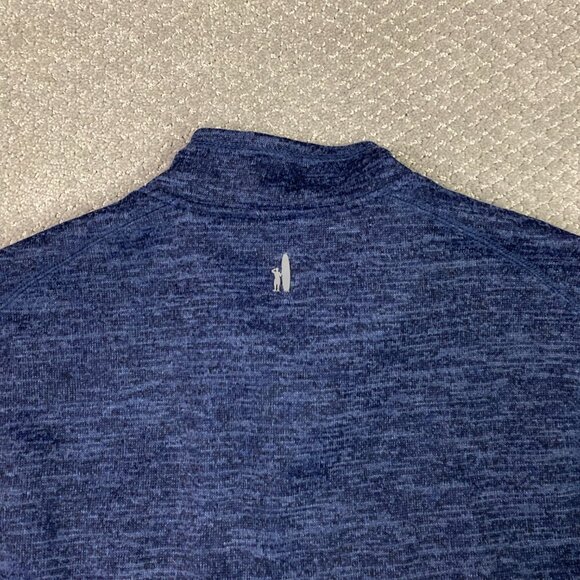 Johnnie-O Tahoe Fleece Vest Men's Medium Admiral Blue Full Zip JMVT1100 - Picture 6 of 14